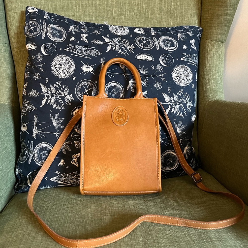 Mini NYPL Bookbinding Stamp Crossbody Bag